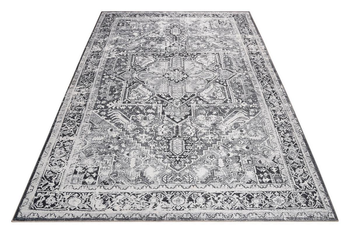 Flachwebteppich Seelace - Grau, Design, Textil (130/190cm) - WECON HOME