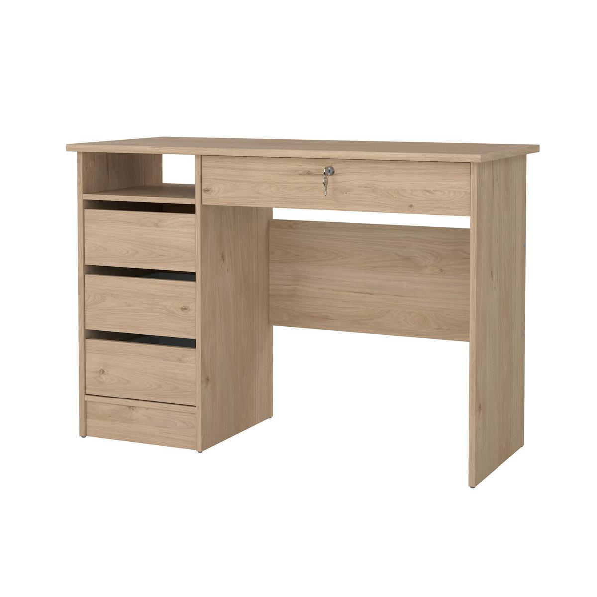 Schreibtisch Function Plus Eichefarben, L: 109,3 cm - Eichefarben, MODERN, Holzwerkstoff (109,3/48,5/75,6cm) - MID.YOU