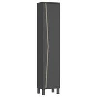 Hochschrank Manhattan Man Ls1 - Anthrazit/Grau, MODERN, Holzwerkstoff (40/200/35,3cm) - Luca Bessoni