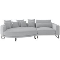 Bigsofa Natalia Grau S: ca. 150x283 cm - Schwarz/Grau, Design, Textil (150/283cm) - Livetastic