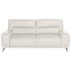 Dreisitzer-sofa Frisco Weiß Lederlook B: 210 Cm - Chromfarben/Weiß, MODERN, Textil (210/92/96cm) - MID.YOU