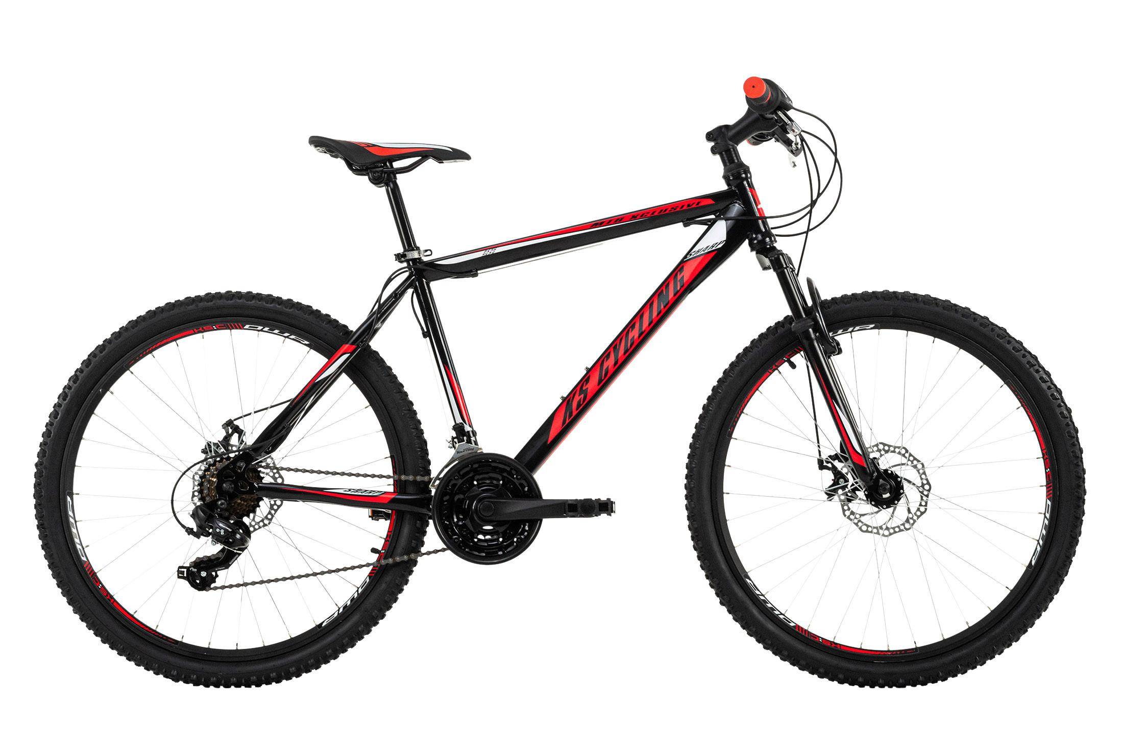 Mountainbike Hardtail 26 Zoll Sharp 21 Gänge - Schwarz, Basics, Metall (180/70/80cm) - KS Cycling