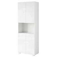 KANCELÁRSKA SKRIŇA VERA 70 - biela/biela s vysokým leskom, Design, kompozitné drevo (68/181,9/33cm) - Livetastic