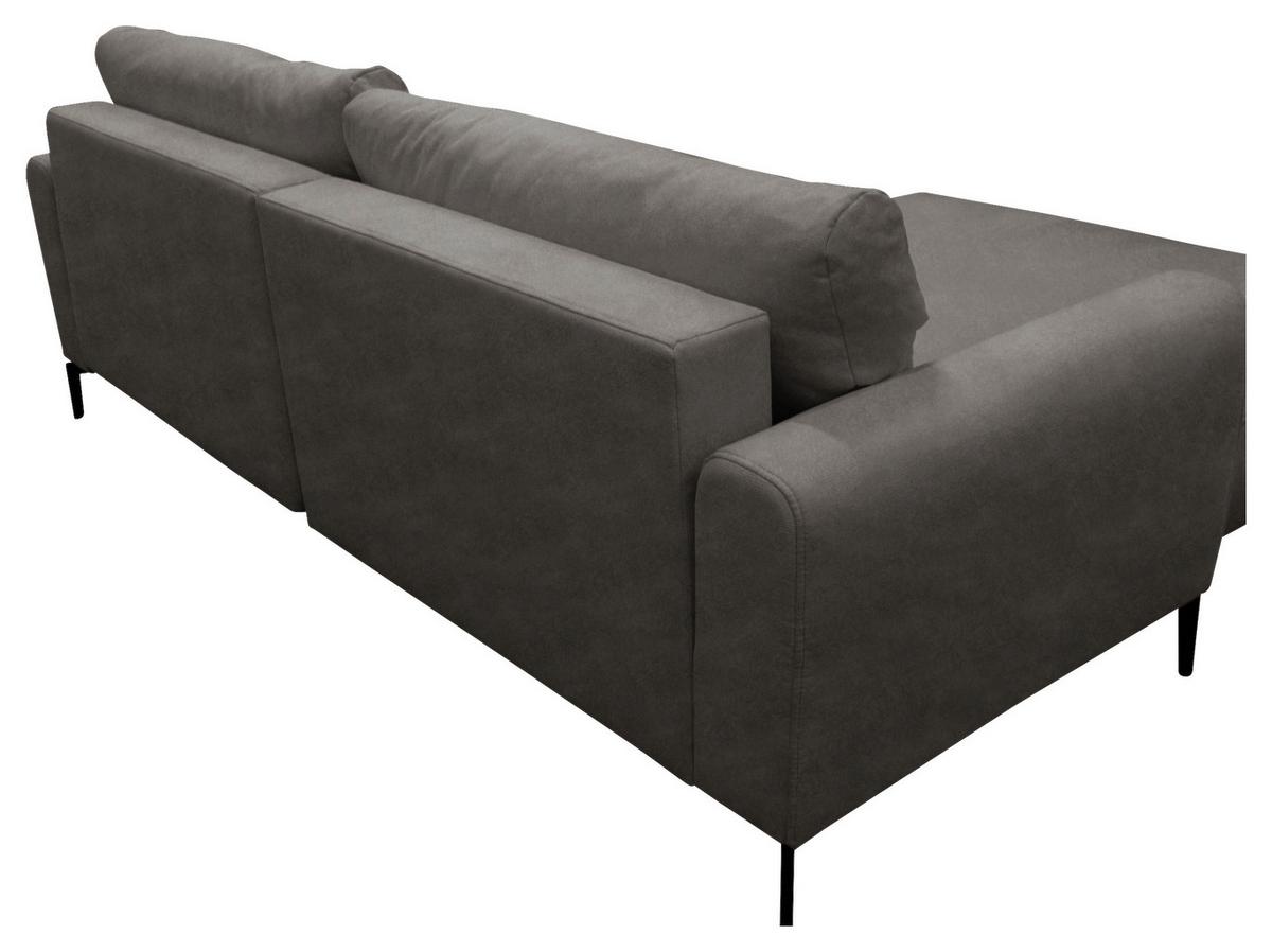 Ecksofa Prince Braun S: 163x240 Cm - Schwarz/Braun, Design, Textil (163/240cm) - MID.YOU