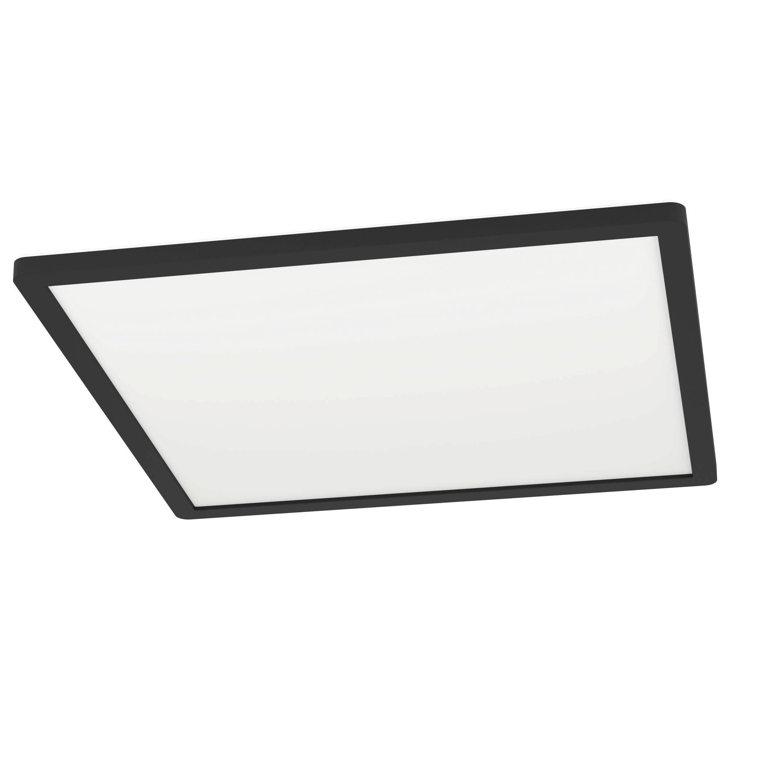 KOUPELNOVÉ STROPNÍ SVÍTIDLO ROVITO - bílá/černá, Basics, plast (50/50cm) - Celina
