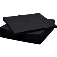 Serviette Lavenia - Schwarz, MODERN, Papier (33cm) - Luca Bessoni