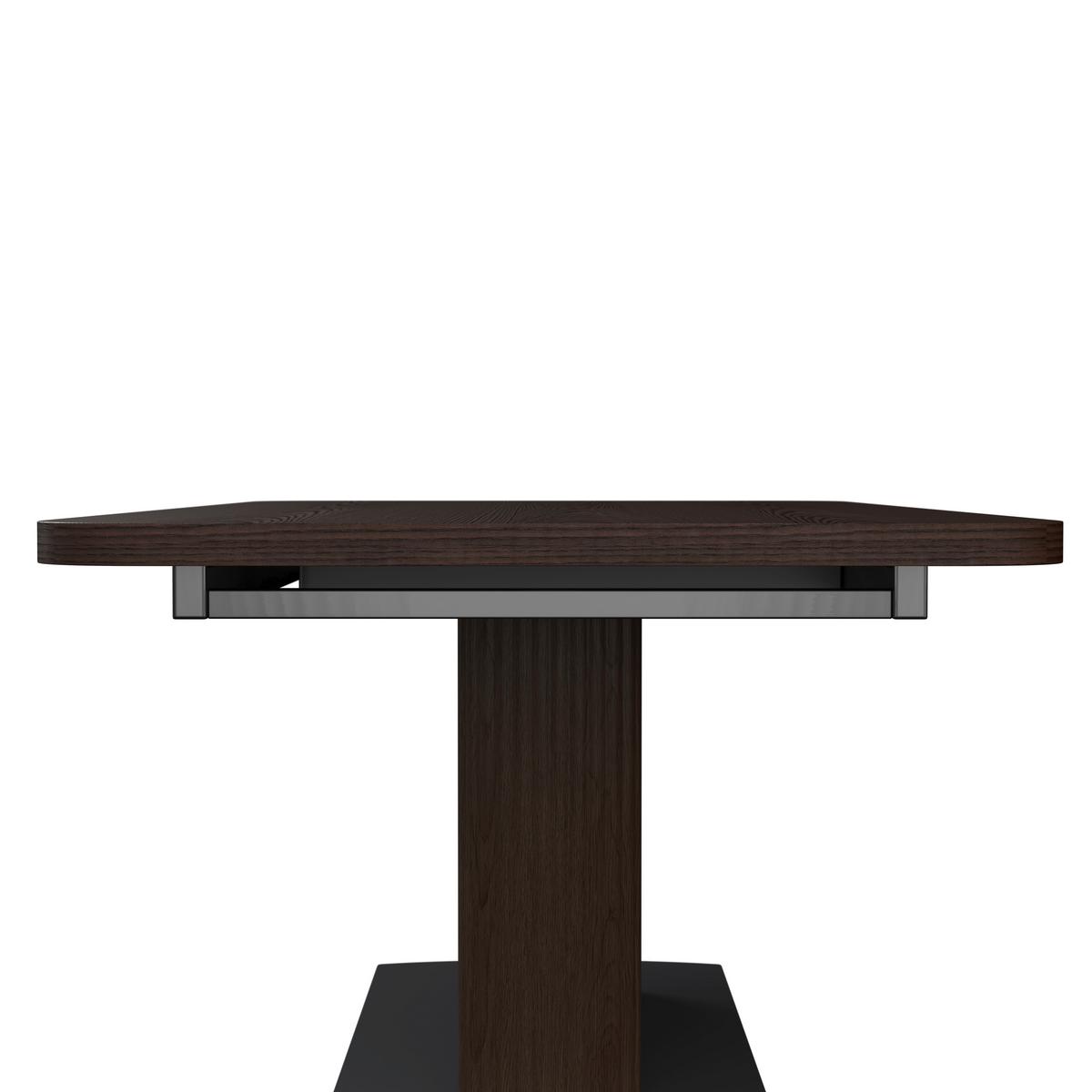 ROZŤAHOVACÍ STÔL AMADO - čierna/farba vlašského orecha, Modern, kov/drevo (160-200/76/90cm) - Bessagi Home