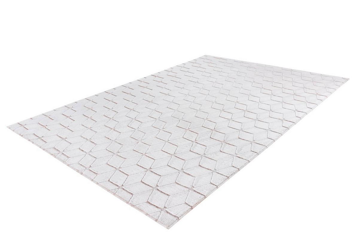 Teppich Weiß, Taupe Vivica 125, Bxl: 120x160 Cm - Taupe/Weiß, KONVENTIONELL, Textil (120/160cm)