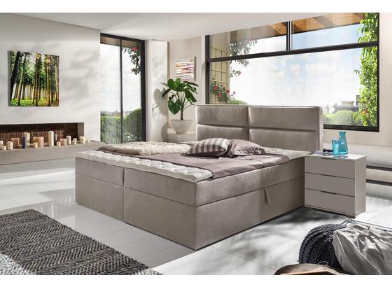 Boxspringbett mit Topper & Bettkasten 180x200cm Mercura - Beige, MODERN, Holzwerkstoff/Textil (180/200cm) Boxspringbett mit Topper & Bettkasten 180x200cm Mercura - Beige, MODERN, Holzwerkstoff/Textil (180/200cm)