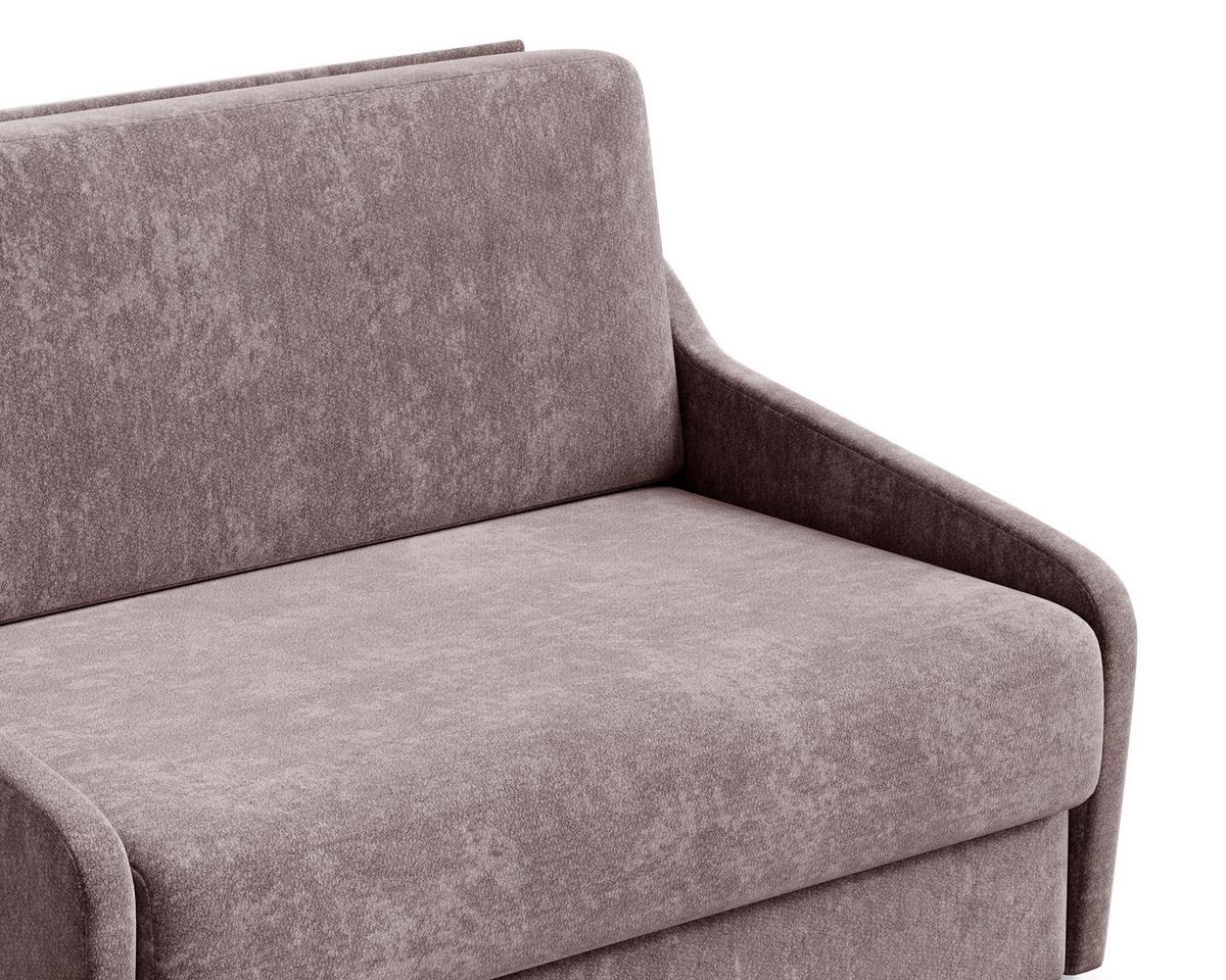 Schlafsofa Fly Bordeaux, B: 136 cm - Bordeaux/Schwarz, Design, Textil (136/86/113cm) - MID.YOU