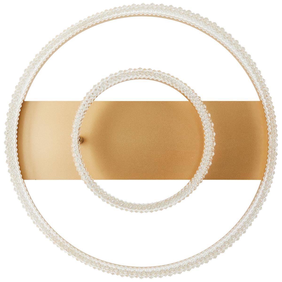 Led-deckenleuchte 3-Fach-Dimmbar - Goldfarben, Design, Kunststoff/Metall (61/13cm) - Brilliant