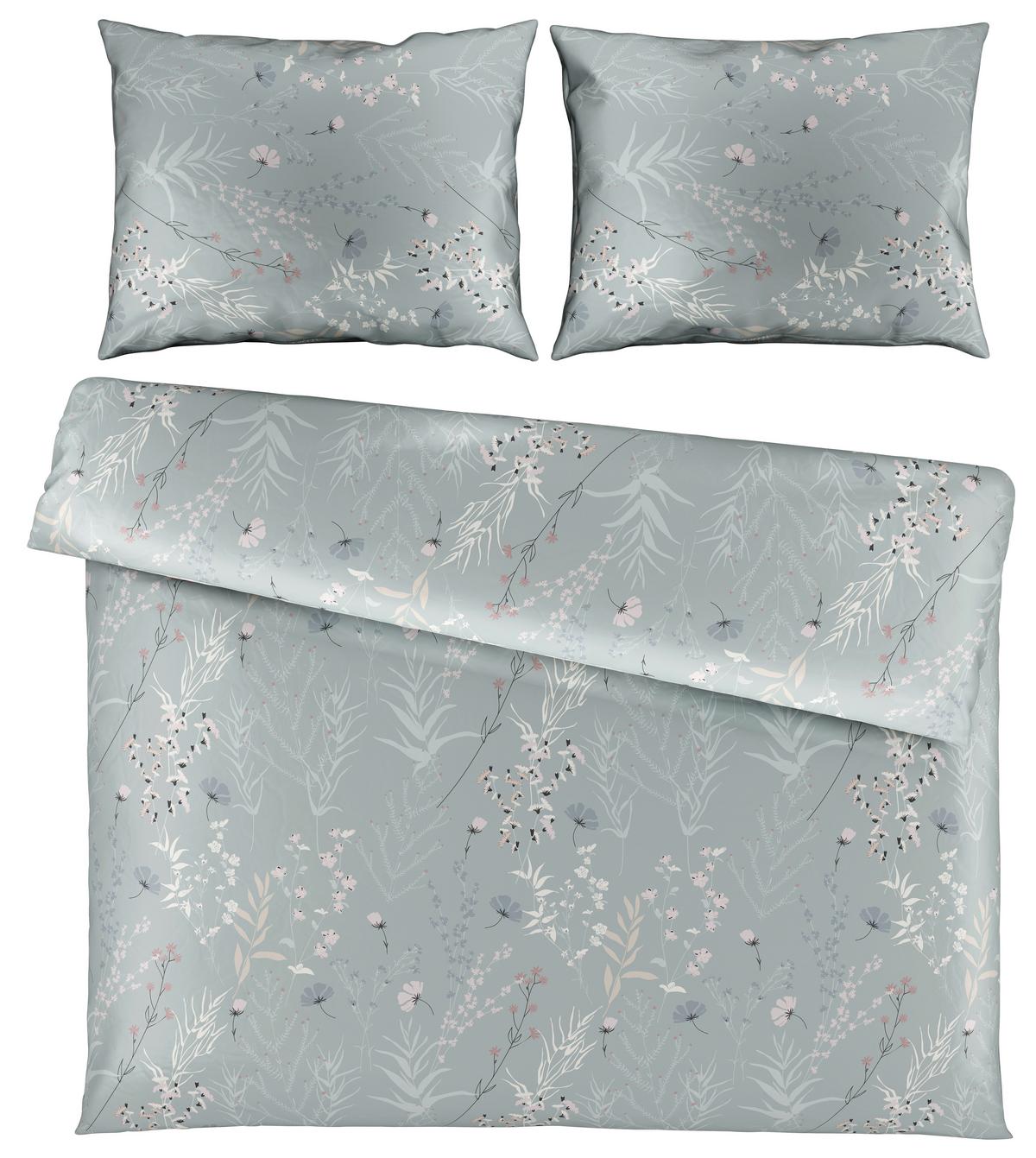 Povlečení Lina XXL, 2x70/90 200/220cm - zelená, Konvenční, textil (200/220cm) - Mömax