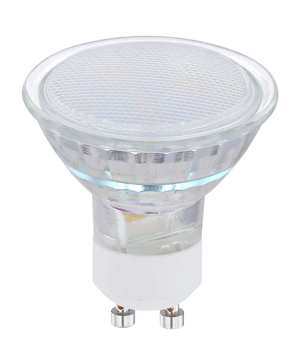 LED žárovka GU10, 3W, 230V - čiré, sklo (5/5,4cm)