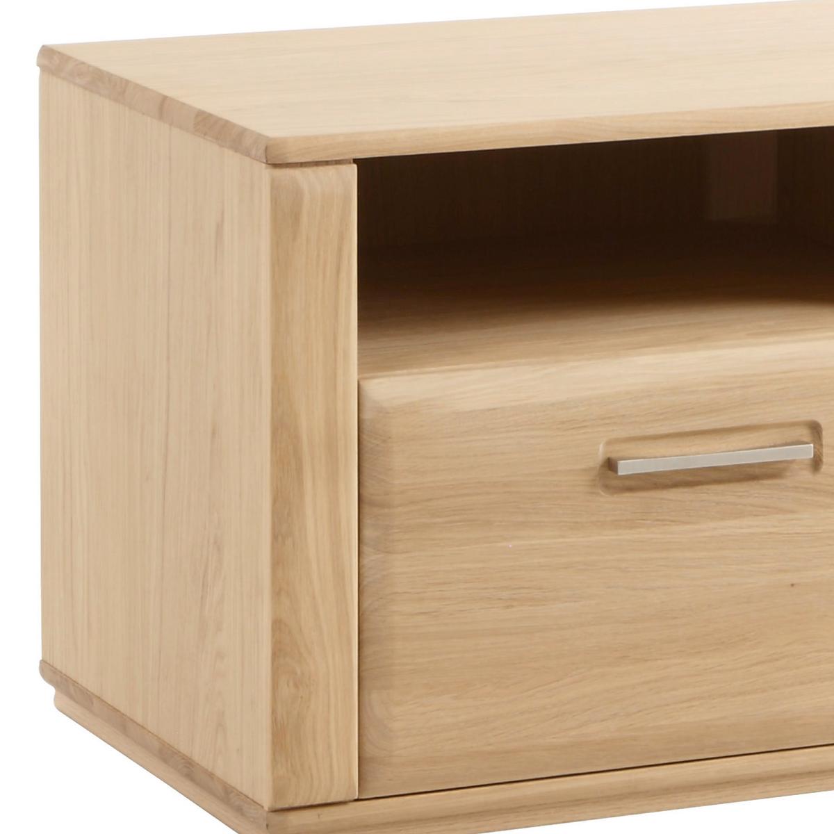 Wohnkombination 4-Tlg. Sena Eichefarben - Eichefarben, Design, Glas/Holz (357/209/51cm) - Livetastic