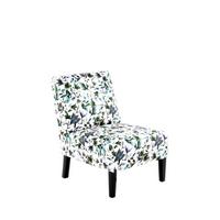 Stuhl Indira 200 Gemustert - Blau/Lila, Design, Holz/Textil (56/73,5/84cm) - Kayoom