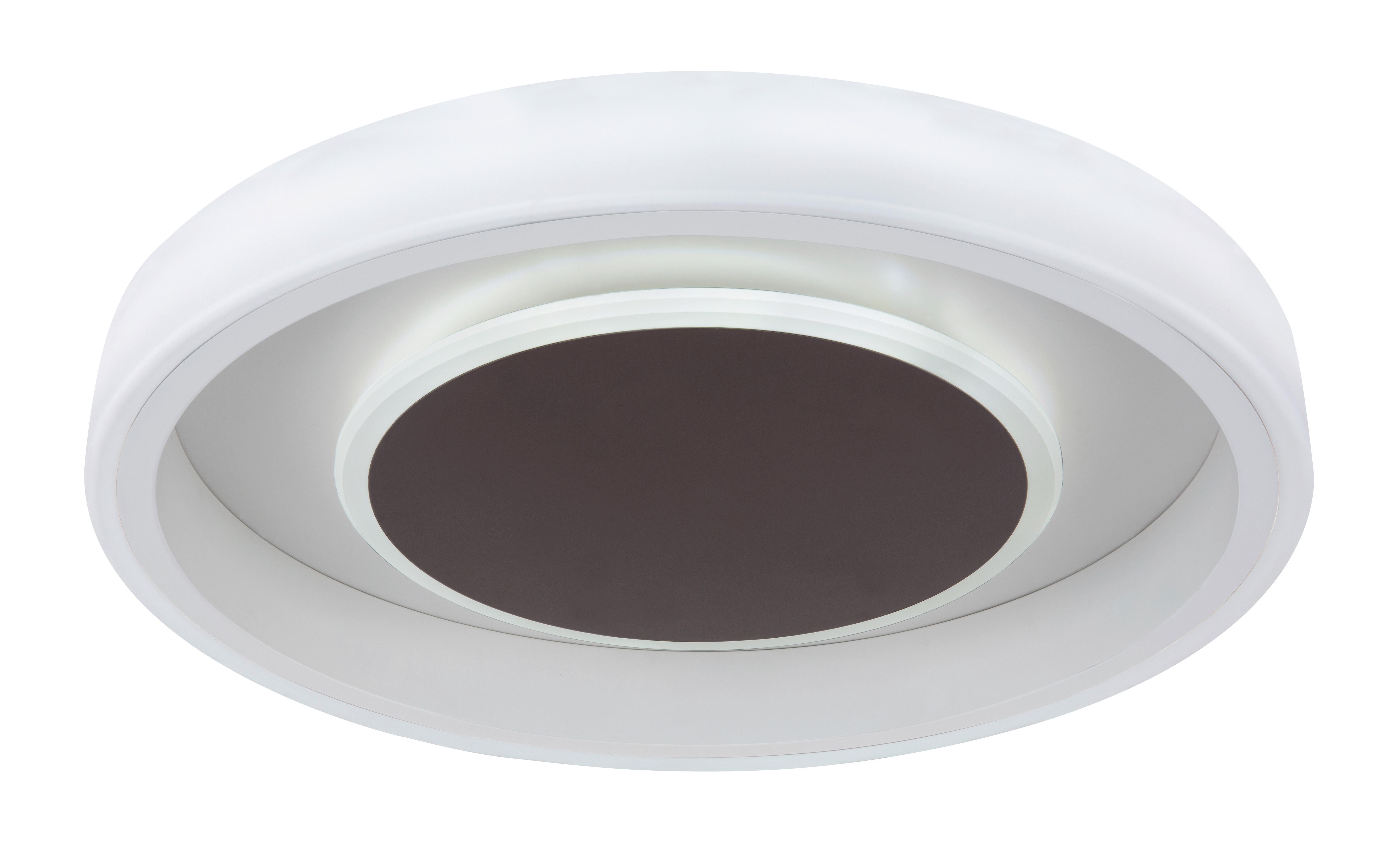 Led Mennyezeti Lámpa 48398-40 Goffi - barna/opál, Konventionell, műanyag/fém (50/9cm)