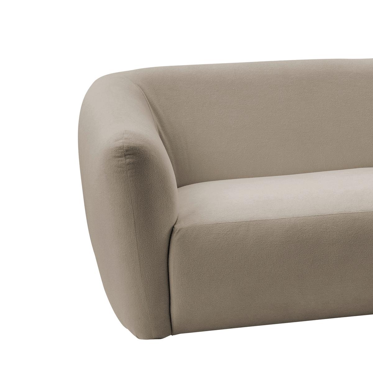 Ecksofa Jesi, Taupe S: 276x182 Cm - Taupe/Schwarz, MODERN, Textil (276/182cm) - Livetastic