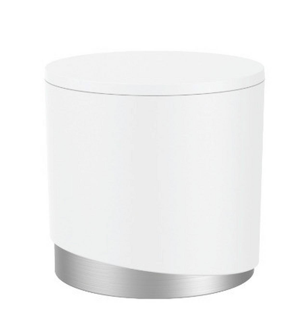 Organizér na kosmetiku Chris - bílá, Moderní, kov/plast (12/10,1cm) - Premium Living