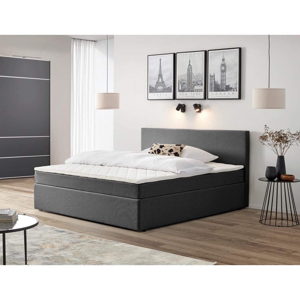 Boxspringbett mit Topper 160x200 cm Carolina