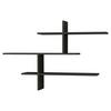 Wandregal Leo Regal - Anthrazit, Design, Holzwerkstoff (123/81/22cm) - Livetastic