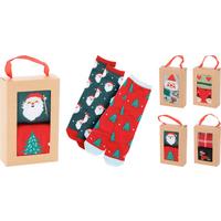 Ponožky 2 páry - modrá/svetločervená, Basics, textil (8/3,5/12,5cm)