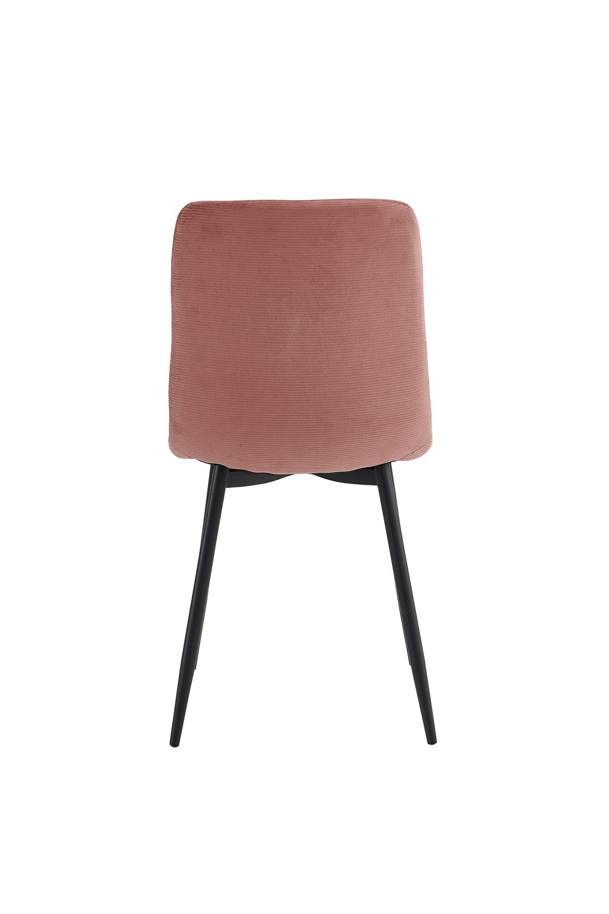 Stuhl-set Leipzig S 2er-Set - Altrosa/Schwarz, MODERN, Textil/Metall (44/92/54cm) - MID.YOU