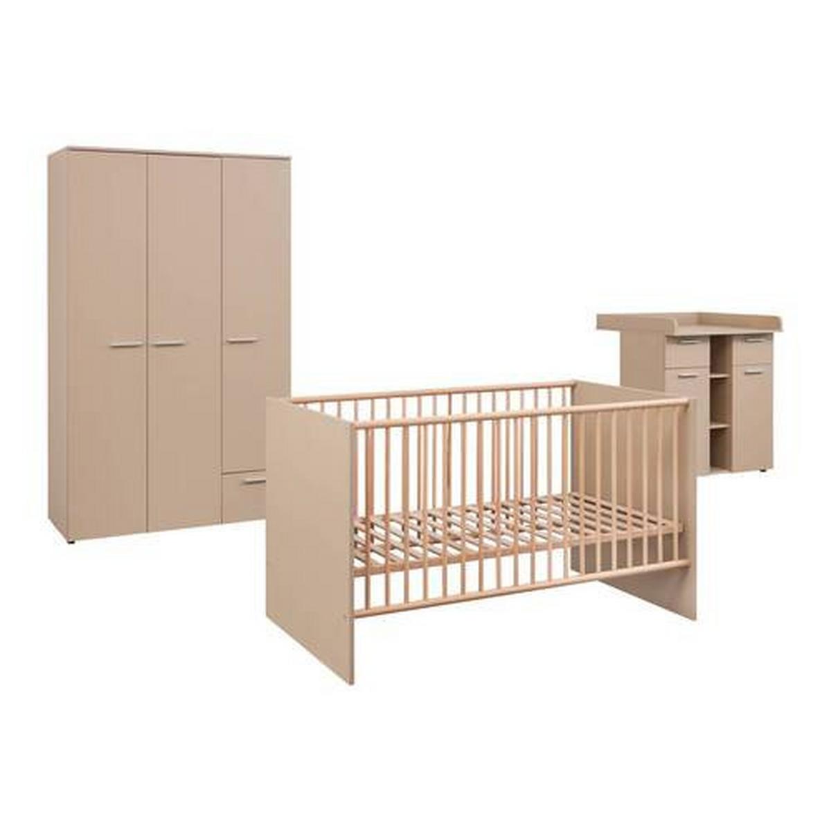 Izba pre bábätko JULY - krémová/béžová, Modern, kompozitné drevo (311/190/144cm) - Bessagi Kids