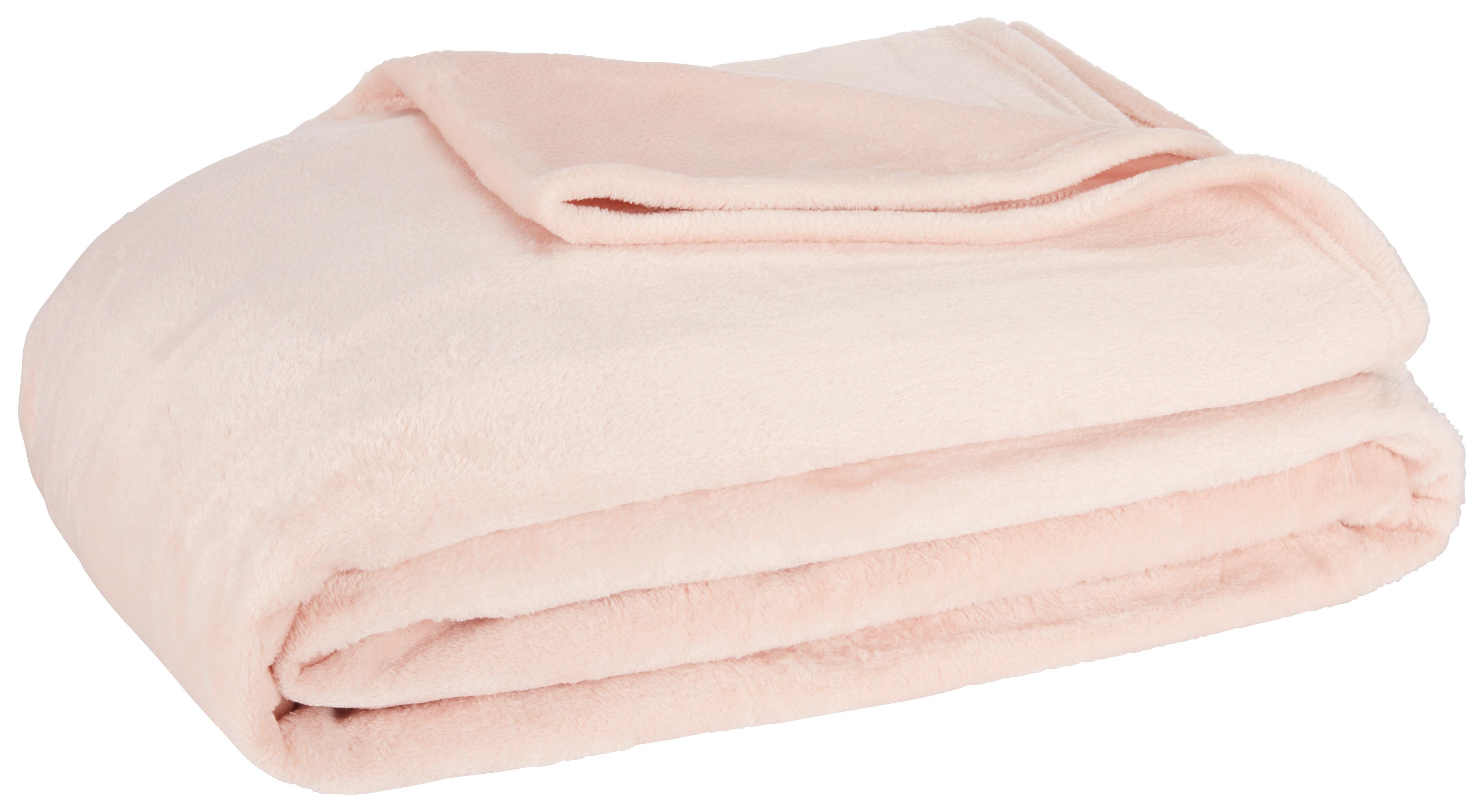 Měkká Deka Michael Xxl, 220/240cm, Růžová - růžová, textil (220/240cm) - Modern Living