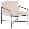 Sessel Rakel - Beige/Schwarz, Design, Textil/Metall (66/78/65cm) - Livetastic
