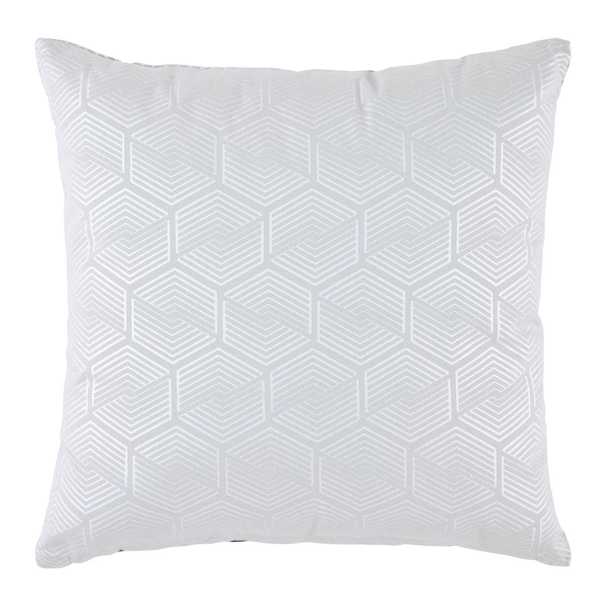 DEKORAČNÝ VANKÚŠ SHINY GRAFIK -EXT- - strieborná, Romantik / Landhaus, textil (45/45cm) - Mömax