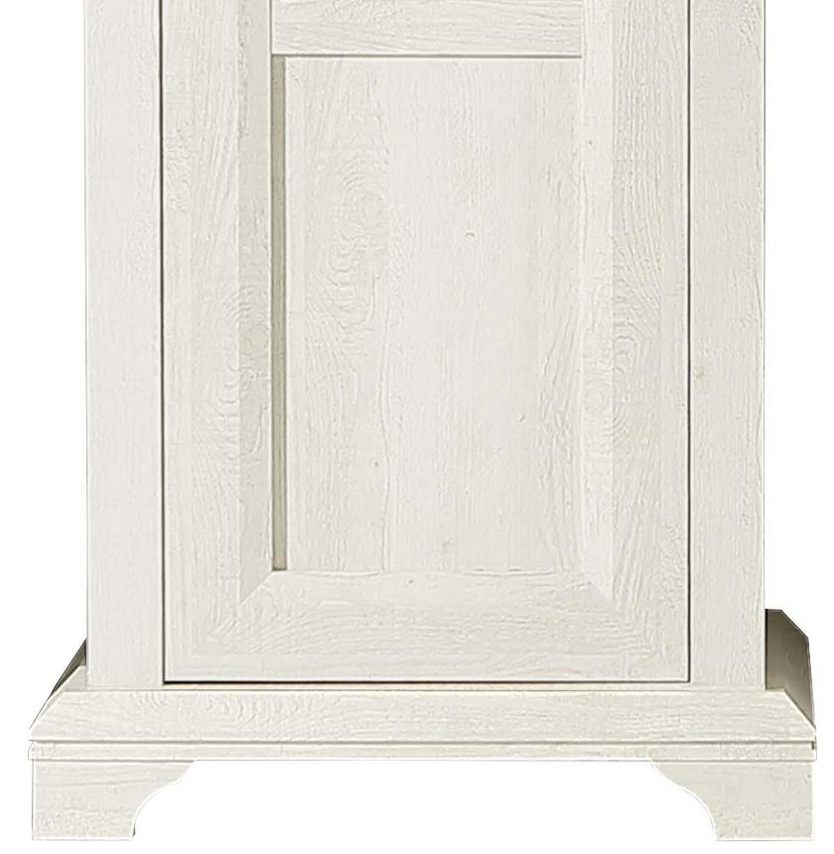 Drehtürenschrank B: 73,3 Cm Kashmir, Pinien Dekor - Weiß/Pinienfarben, Basics, Holzwerkstoff/Kunststoff (73,3/210,6/46,2cm) - Livetastic