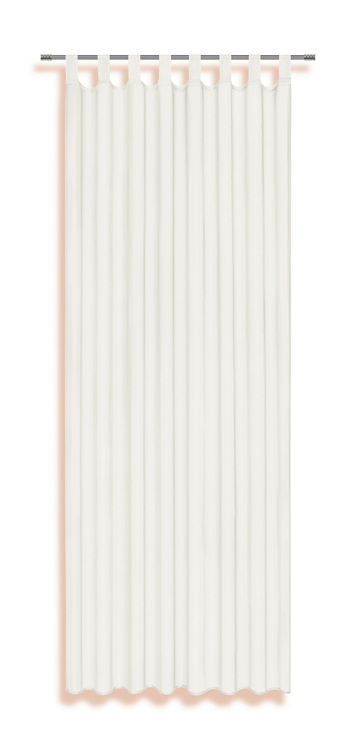 Vorhang mit Schlaufen und Band Utila 140x245 cm Naturfarben - Naturfarben, KONVENTIONELL, Textil (140/245cm) - Ondega