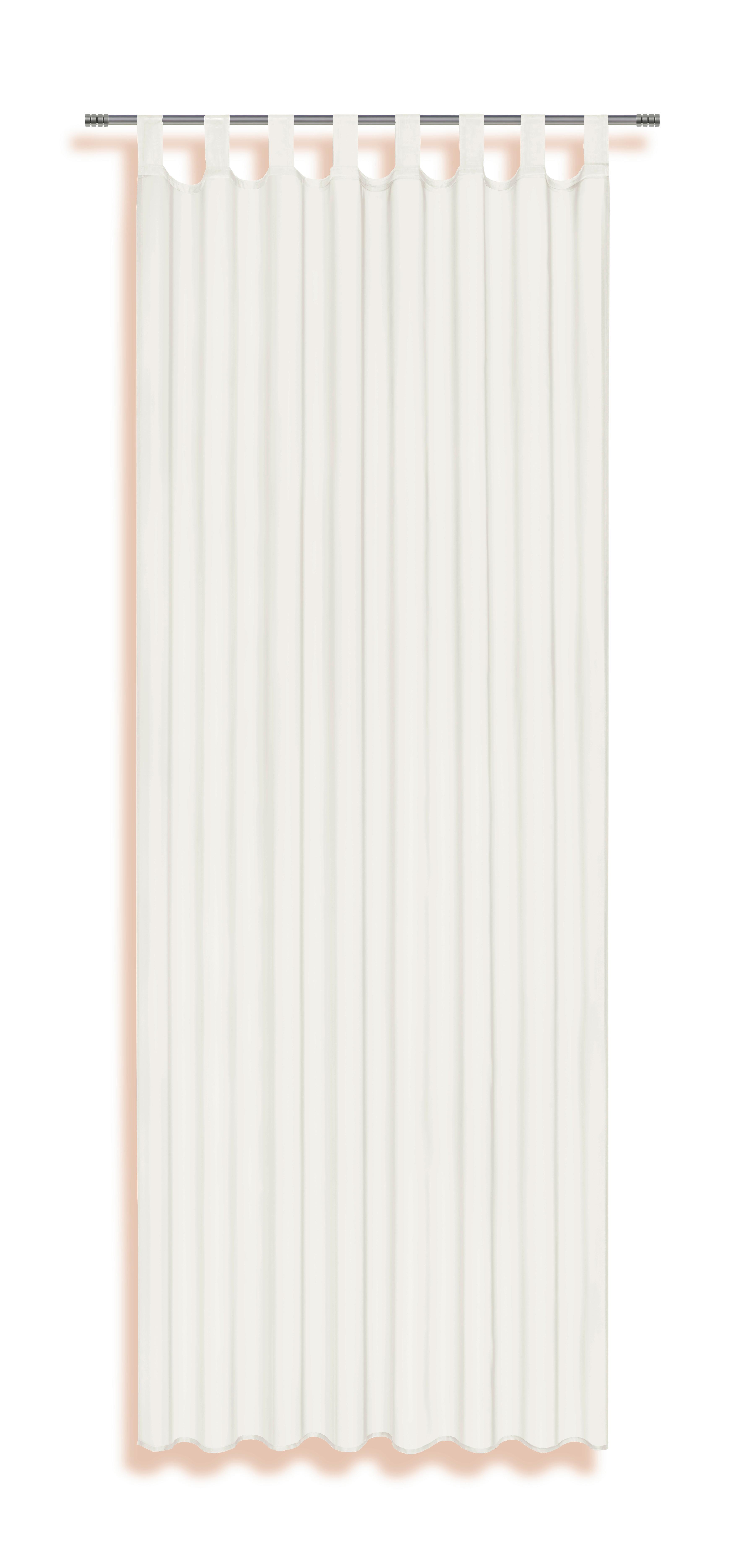 Vorhang mit Schlaufen und Band Utila 140x245 cm Naturfarben