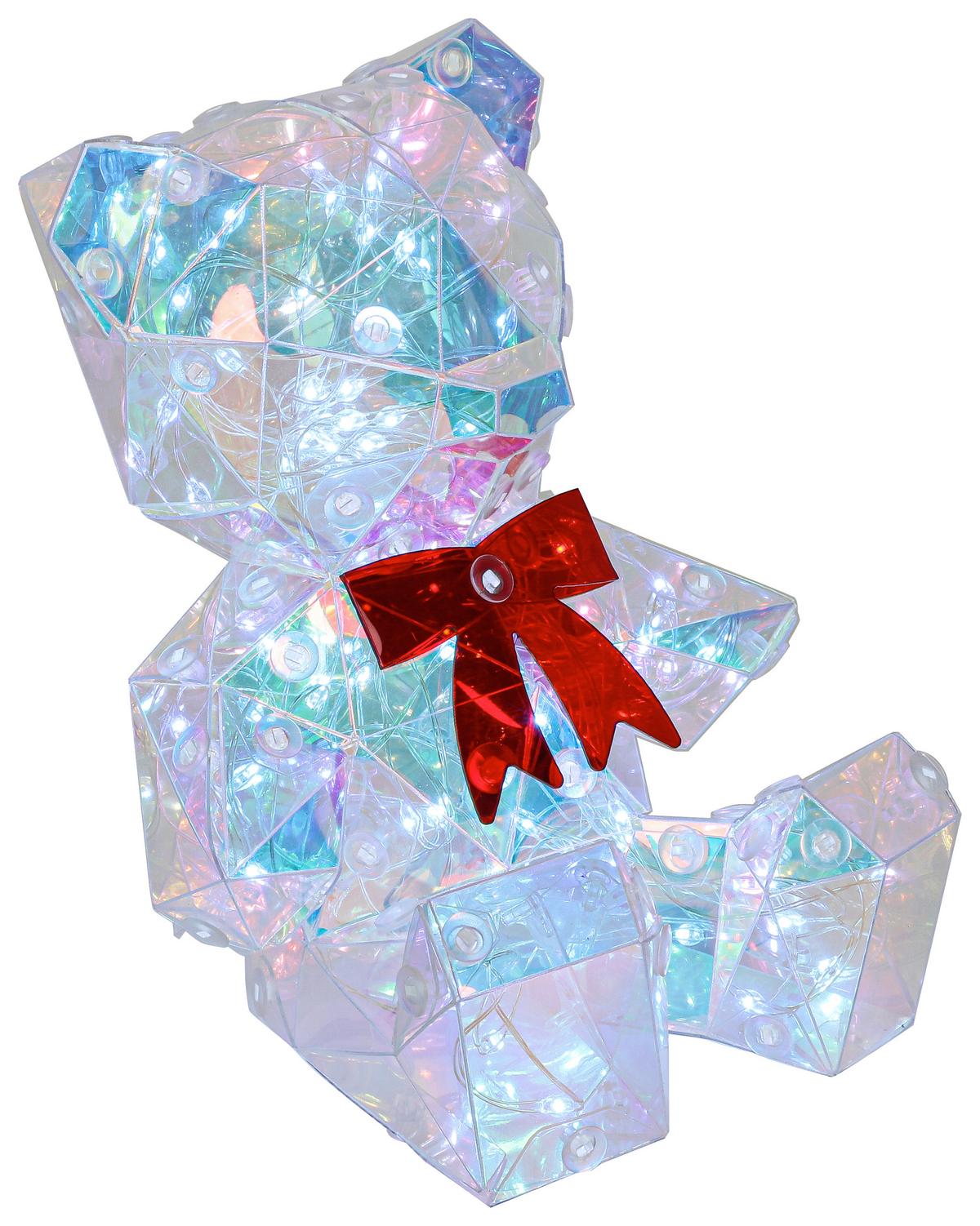 DEKORAČNÉ LED SVIETIDLO GIGA - priehľadné/perleťová, Modern, plast (11/11,5/13,5cm) - Mömax