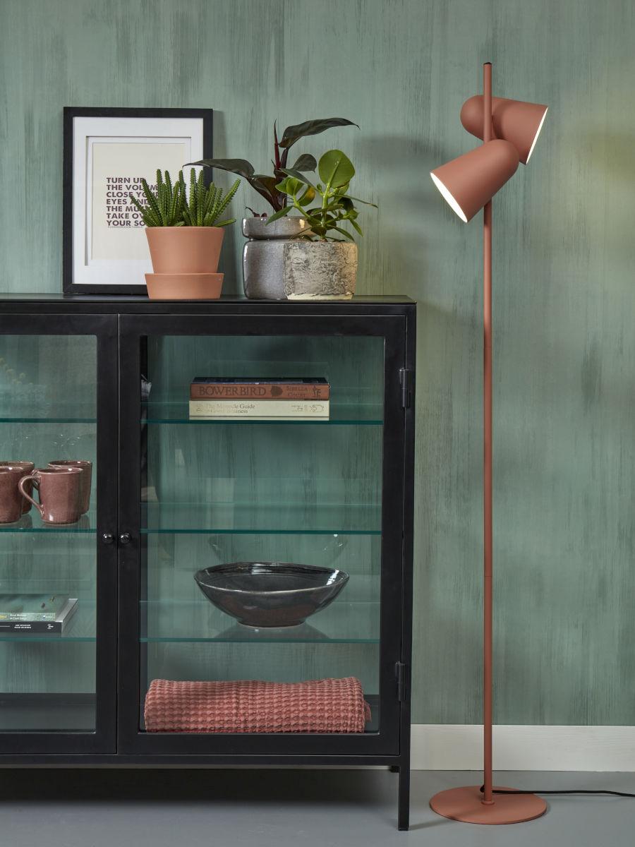 Stehlampe Salamanca Terra Cotta mit Schalter - Terracotta, Basics, Metall (28/145cm) - It's about Romi