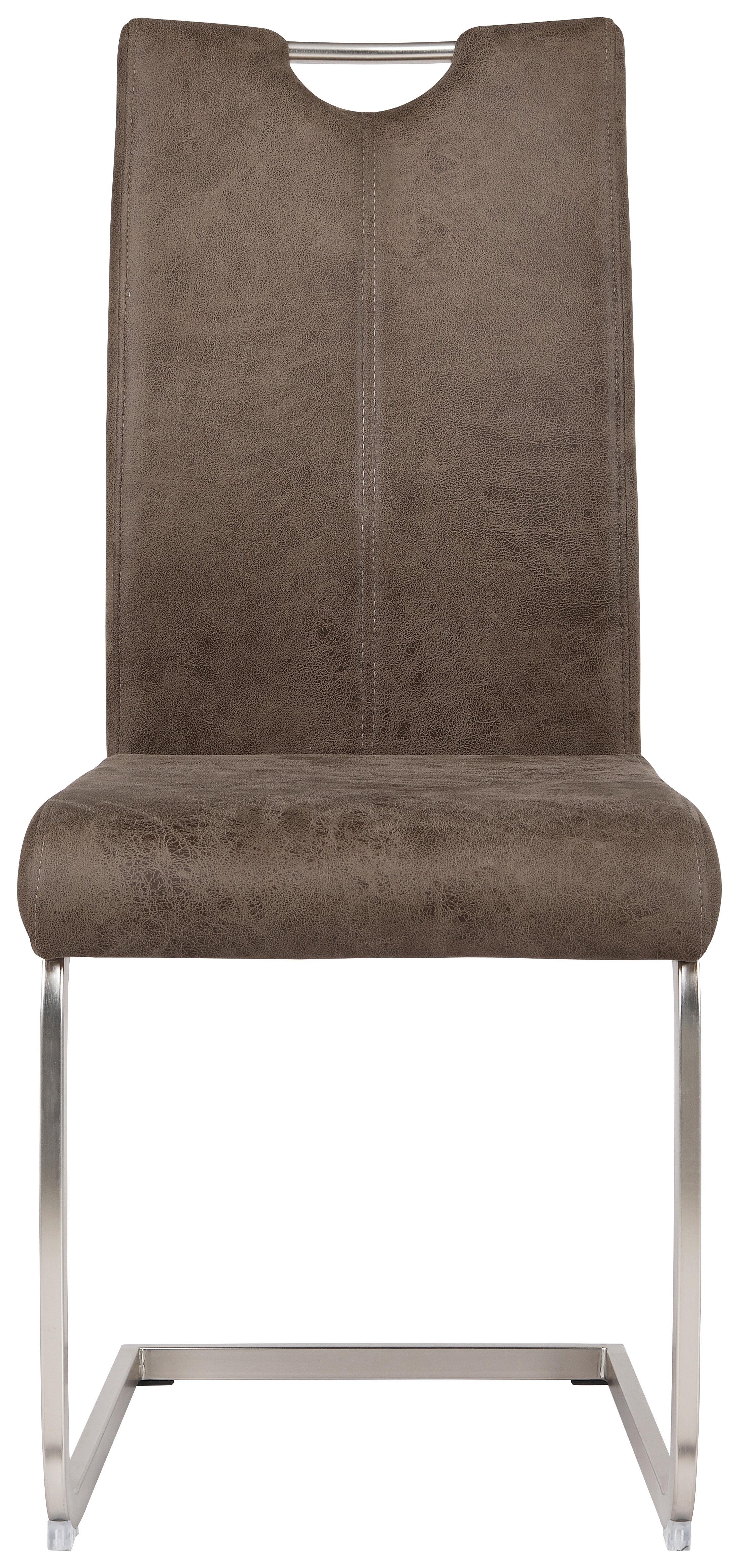 Houpací Židle Aurora - šedá/barvy niklu, Konvenční, kov/textil (43/100/59cm)
