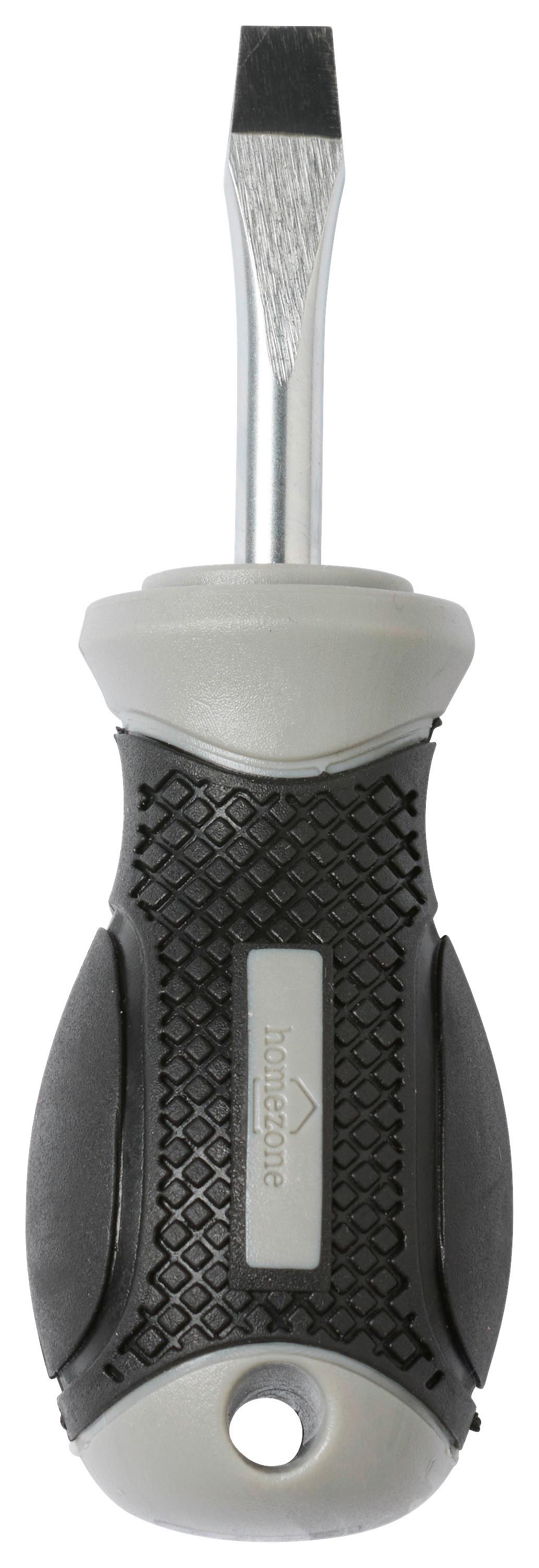 Schraubendreher Schraubendreher Sl1,2x6,5x38mm - Schwarz/Grau, Basics, Kunststoff/Metall (0,65/3,8cm) - Homezone