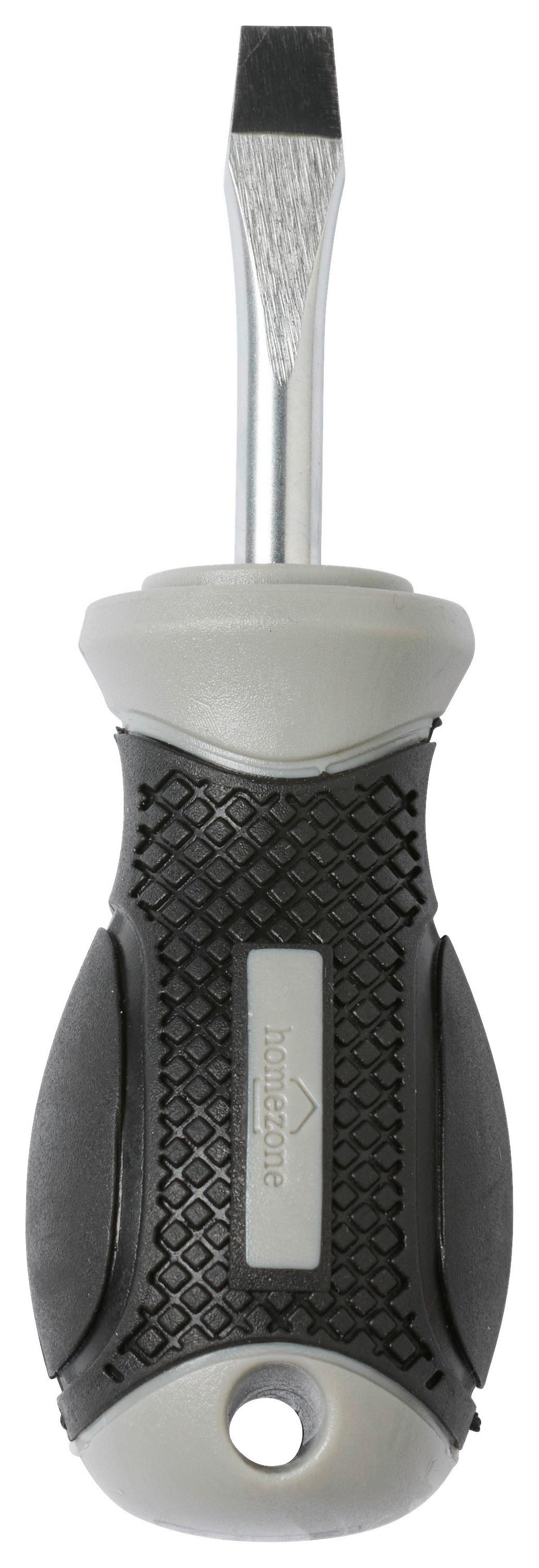 Schraubendreher Schraubendreher Sl1,2x6,5x38mm - Schwarz/Grau, Basics, Kunststoff/Metall (0,65/3,8cm) - Homezone