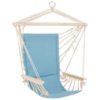 Hängesessel Nadine Nadine - Blau, KONVENTIONELL, Holz/Textil (47/110cm) - Ondega