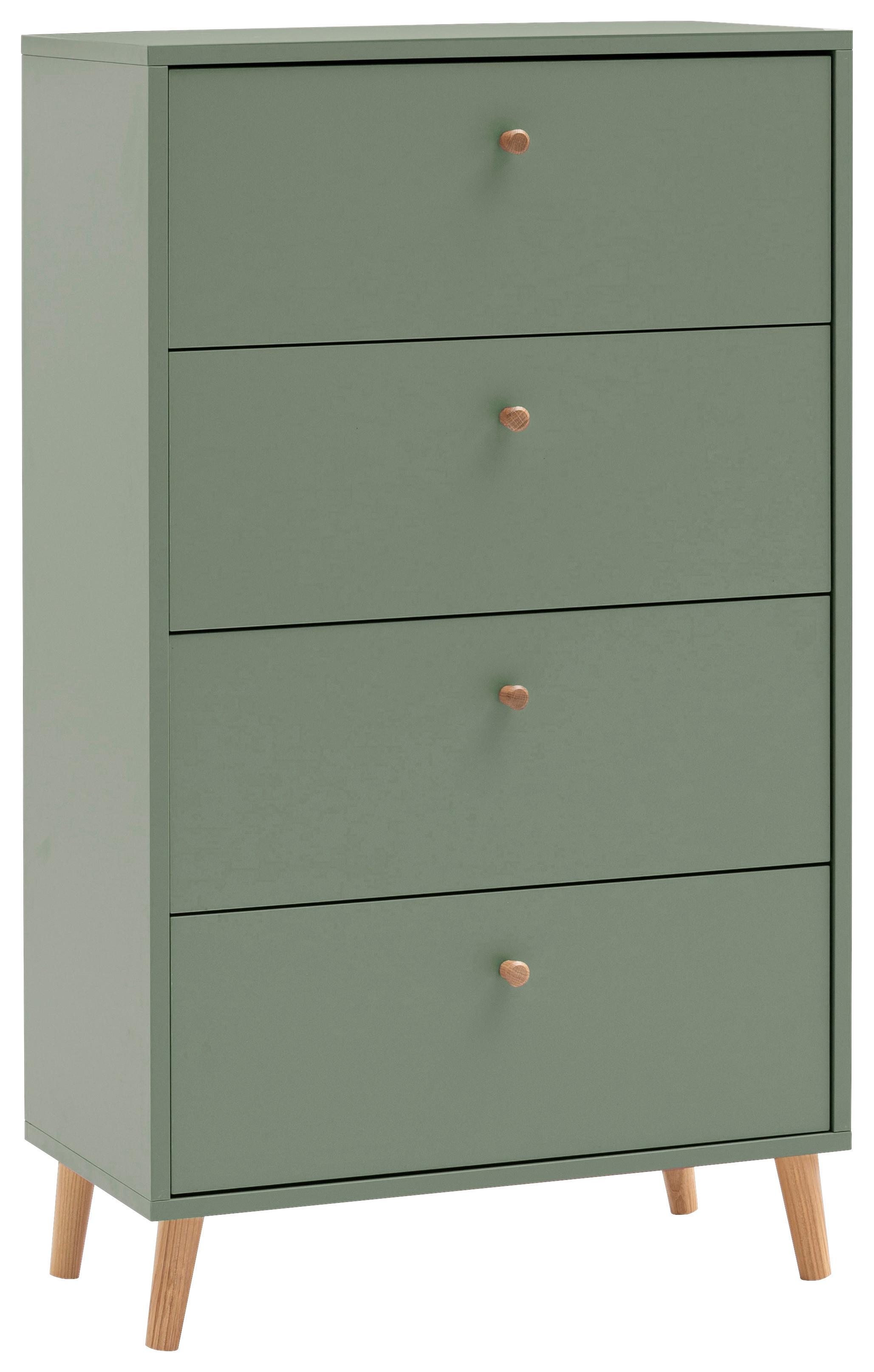 KOMMODE Bjarne Grün B: 60,1cm - Grün, Design, Holzwerkstoff (60,1/101,3/33cm) - MID.YOU