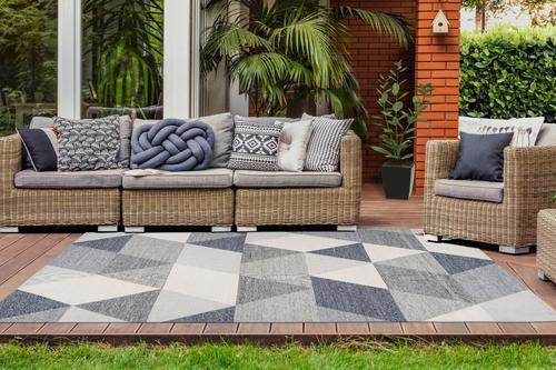 Webteppich Creme/grau Yoga 80x150 Cm - Creme/Grau, Design, Textil (80/150cm) - Kayoom