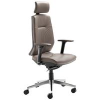 Chefsessel My Contract Line Lederlook Chromfarben Bis 120 Kg - Chromfarben/Schwarz, MODERN, Leder/Kunststoff (66/123/63cm) - MID.YOU