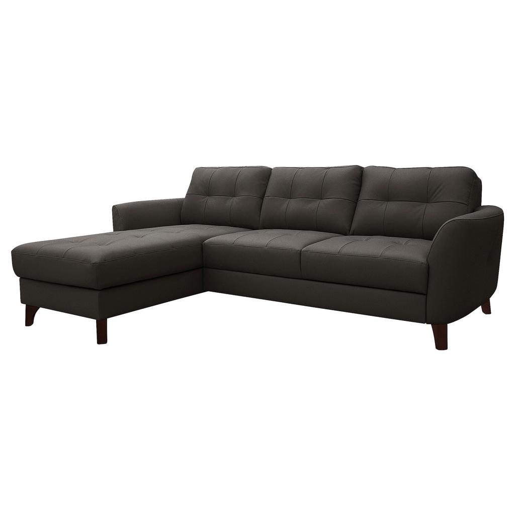 Ecksofa Nordic Dunkelbraun S: 168x238 cm