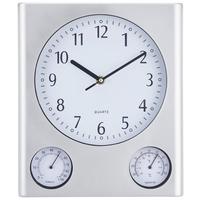 Falióra Alexa - fekete/ezüstszínű, Basics, műanyag/üveg (25,3/30,2/4cm) - Ondega