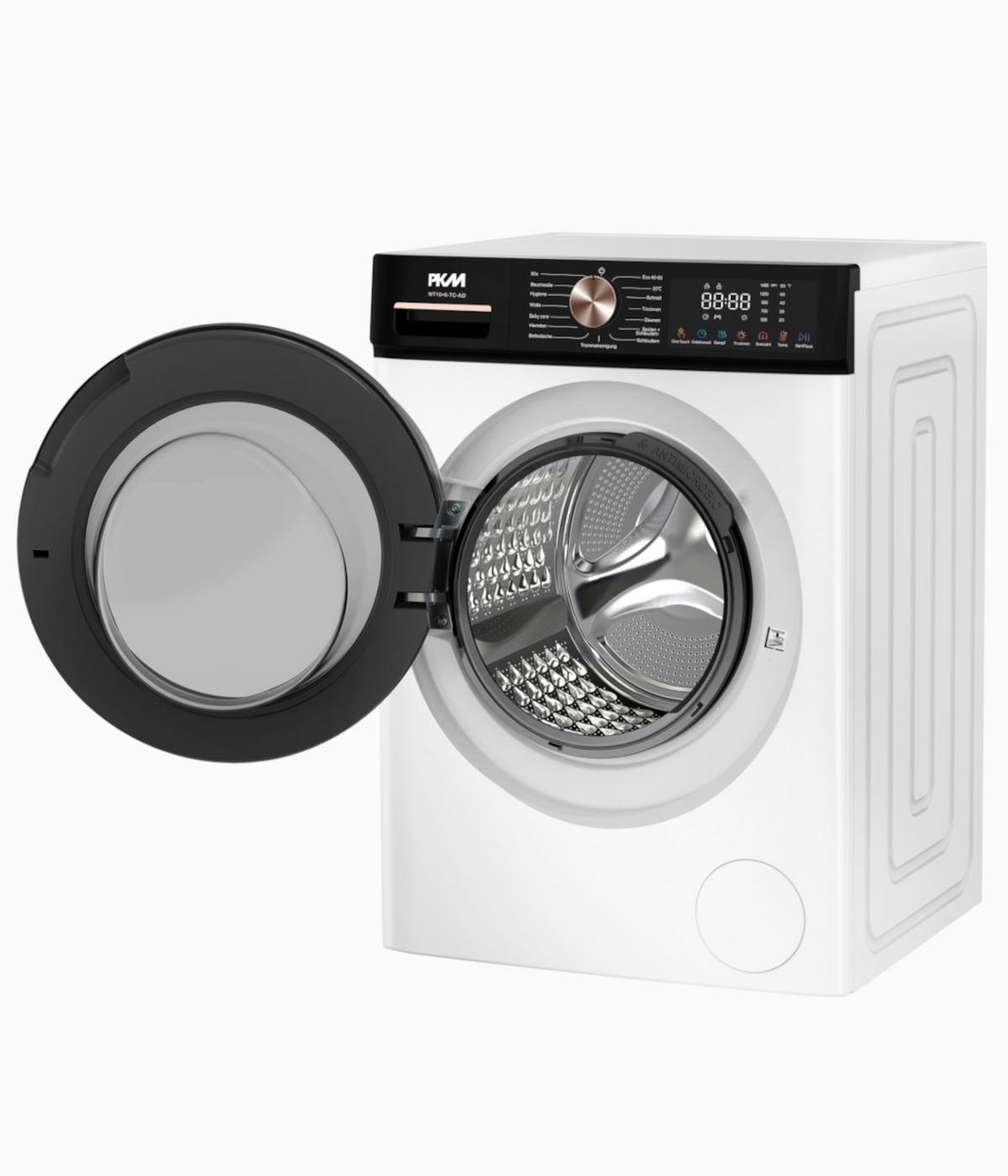 Waschtrockner Wt10+6-Tc-Ad - Weiß, Basics, Metall (60/84,7/57,7cm) - PKM
