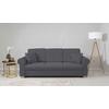 Schlafsofa Arles, Dunkelgrau 23 B: 240 Cm - Dunkelgrau/Buchefarben, Design, Textil (240/94/98cm) - MID.YOU