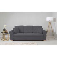 Schlafsofa Arles, Dunkelgrau 23 B: 240 Cm - Dunkelgrau/Buchefarben, Design, Textil (240/94/98cm) - MID.YOU