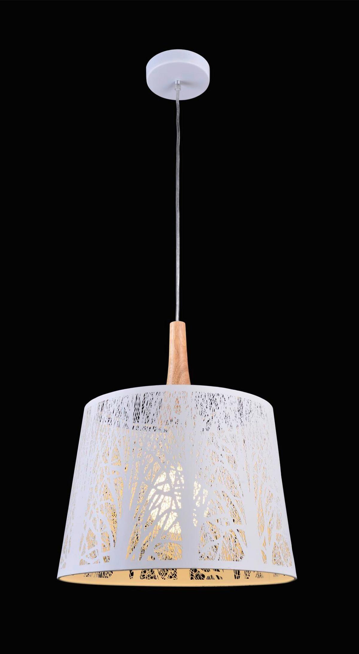 Pendelleuchte Lantern - Weiß, Trend, Holz/Metall (35/40cm) - MAYTONI