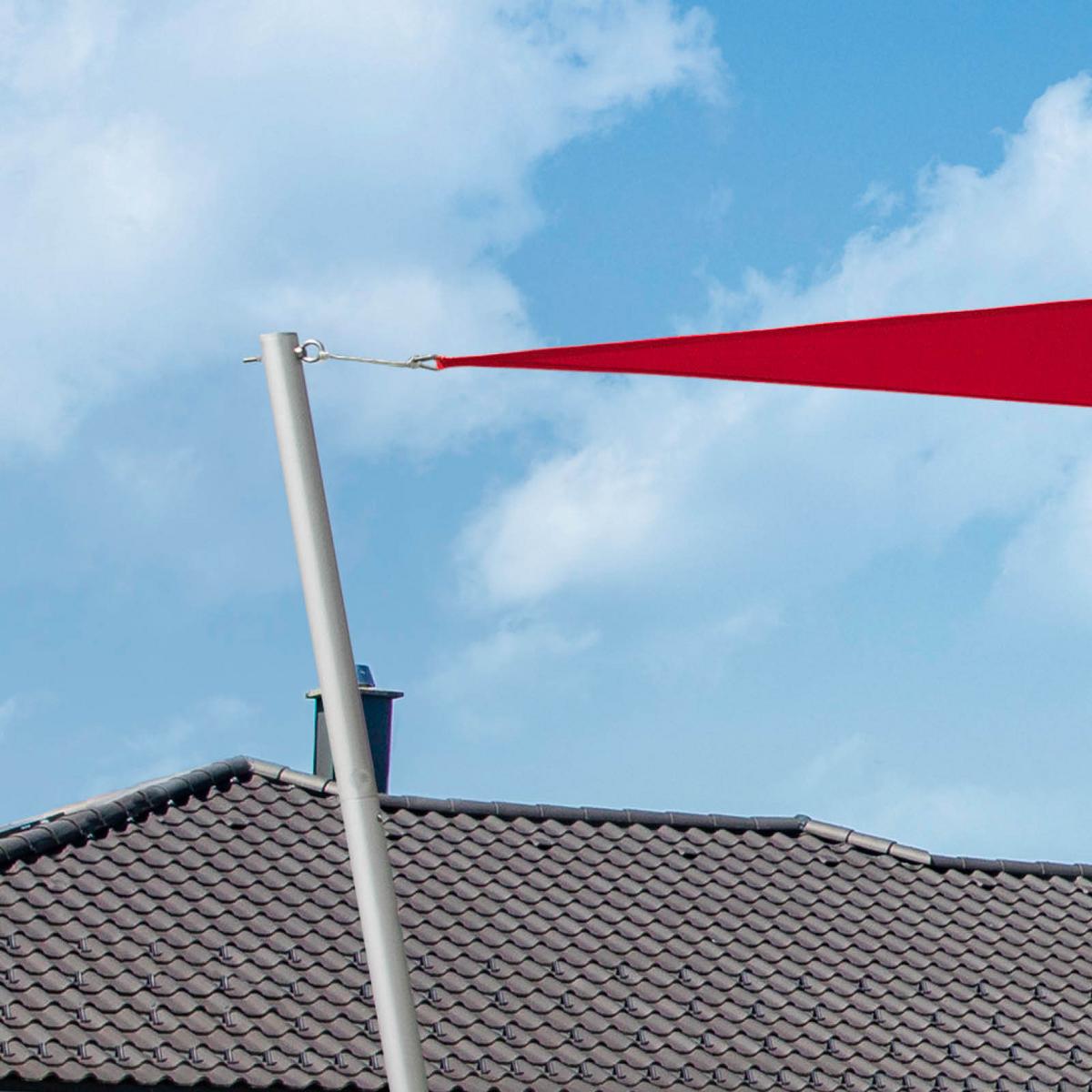 Sonnensegel Dreieckig 3x3x3 M - Dunkelrot, Basics (300/300/300cm)