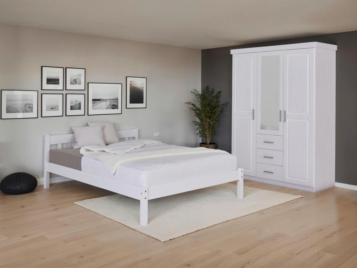 Einzelzimmer Vilmar Geraldo Weiß 2-teilig - Weiß, MODERN, Holz - MID.YOU